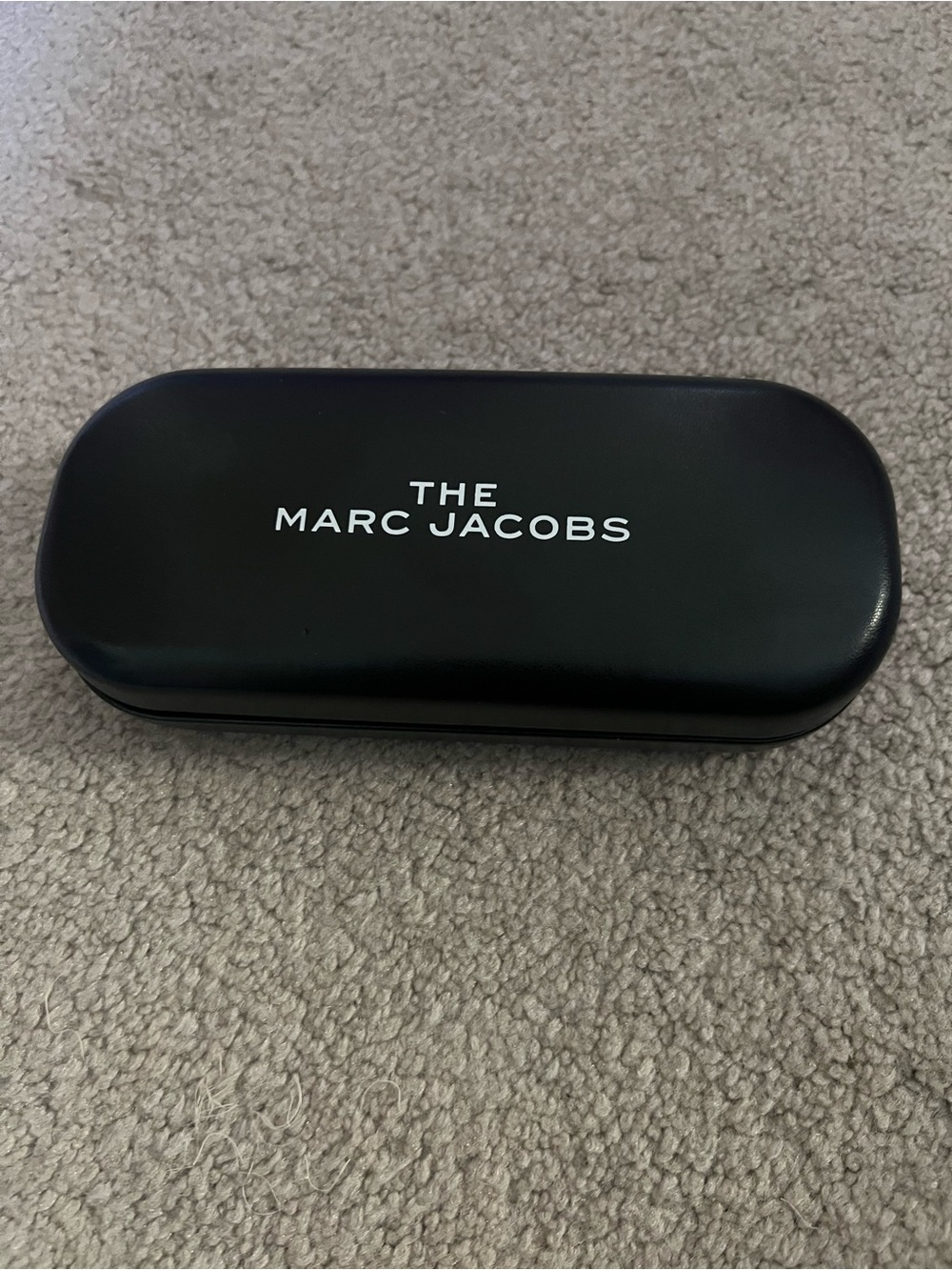 Marc Jacobs Black Sunglasses Case with White Logo